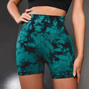 Shorts de Yoga Tie-Dye Feminino – Alta Elasticidade, Push Up - FlexWave
