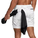 SHORTS 2 EM 1 MASCULINO DRY-FIT - COMPRESSÃO - BOLSO OCULTO - TECNOLOGIA DE COMPRESSÃO INTELIGENTE