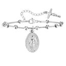 PULSEIRA ROSÁRIO BANHADO A OURO PARA MULHERES E MENINAS -  VNOX