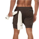 SHORTS 2 EM 1 MASCULINO DRY-FIT - COMPRESSÃO - BOLSO OCULTO - TECNOLOGIA DE COMPRESSÃO INTELIGENTE