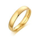 Aliança em Aço Inoxidável Banhada a Ouro 18K - LETDIFFERY