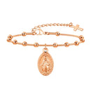 PULSEIRA ROSÁRIO BANHADO A OURO PARA MULHERES E MENINAS -  VNOX