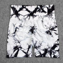 Shorts de Yoga Tie-Dye Feminino – Alta Elasticidade, Push Up - FlexWave