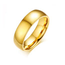 Aliança em Aço Inoxidável Banhada a Ouro 18K - LETDIFFERY