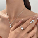 CONJUNTO 5 PEÇAS COM ZIRCÔNIA - CRYSTAL ELEGANCE