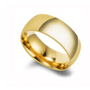 Aliança em Aço Inoxidável Banhada a Ouro 18K - LETDIFFERY