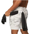 SHORTS 2 EM 1 MASCULINO DRY-FIT - COMPRESSÃO - BOLSO OCULTO - TECNOLOGIA DE COMPRESSÃO INTELIGENTE