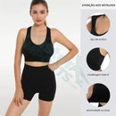 CONJUNTO TOP + SHORT ESPORTIVO - Conforto e Performance em 2 Peças!