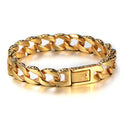 Pulseira Masculina Corrente Banhada a Prata  - MIAMI CUBAN