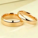 Aliança em Aço Inoxidável Banhada a Ouro 18K - LETDIFFERY