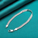 PULSEIRA EM PRATA 925 CORRENTE PLANA - ETERNAL SILVER