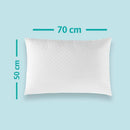 Kit 2 Travesseiros Matelado Impermeável Antialérgico - NASA ConfortoFlex™