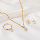 CONJUNTO 5 PEÇAS COM ZIRCÔNIA - CRYSTAL ELEGANCE