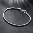 Pulseira em Prata Esterlina 925 Osso de Cobra - URBABY