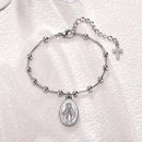PULSEIRA ROSÁRIO BANHADO A OURO PARA MULHERES E MENINAS -  VNOX