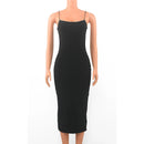 Vestido Longo Feminino Sexy com Alças Finas Sem Costas - Glow Dress