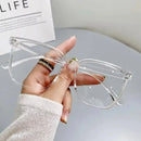 Óculos Transparentes Redondos – Anti Luz Azul, Unissex, Proteção UV400, Design Moderno