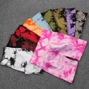 Shorts de Yoga Tie-Dye Feminino – Alta Elasticidade, Push Up - FlexWave
