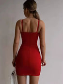 Vestido Slim Decotado - HIZILENT DRESS