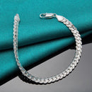 PULSEIRA EM PRATA 925 CORRENTE PLANA - ETERNAL SILVER