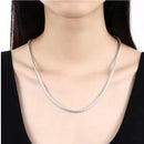 CONJUNTO PULSEIRA E COLAR EM PRATA 925  – COBRA CHAIN