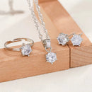 CONJUNTO 5 PEÇAS COM ZIRCÔNIA - CRYSTAL ELEGANCE