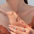 CONJUNTO 5 PEÇAS COM ZIRCÔNIA - CRYSTAL ELEGANCE