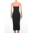 Vestido Longo Feminino Sexy com Alças Finas Sem Costas - Glow Dress