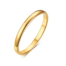 Aliança em Aço Inoxidável Banhada a Ouro 18K - LETDIFFERY