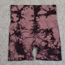 Shorts de Yoga Tie-Dye Feminino – Alta Elasticidade, Push Up - FlexWave
