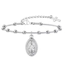 PULSEIRA ROSÁRIO BANHADO A OURO PARA MULHERES E MENINAS -  VNOX