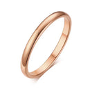 Aliança em Aço Inoxidável Banhada a Ouro 18K - LETDIFFERY