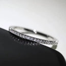 Anel em Prata 925 com Zircônia para Noivado e Casamento - JEMMIN