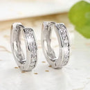 Brincos em Prata 925 com Zircônia e Formato Circular - AURORA