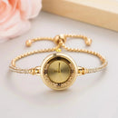Relógio de Pulso Feminino com Pulseira Dourada - ELEGANCE MINI