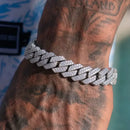 Pulseira Miami Cuban com Rhinestones 14MM - SUBOLLOW