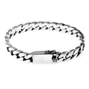 Pulseira Masculina Corrente Banhada a Prata  - MIAMI CUBAN