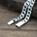 Pulseira Masculina Corrente Banhada a Prata  - MIAMI CUBAN