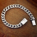 Pulseira Masculina Corrente Banhada a Prata  - MIAMI CUBAN