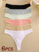 Kit 6 Calcinhas Femininas de Algodão CottonLuxe