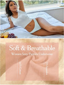 Kit 6 Calcinhas Femininas de Algodão CottonLuxe