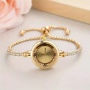 Relógio de Pulso Feminino com Pulseira Dourada - ELEGANCE MINI