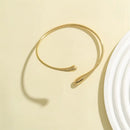 Pulseira Cuff Gótica com Detalhe em Gota – INGEMARK