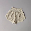 Shorts Esportivos Femininos 2 em 1 – Yoga, Corrida e Treino com Cintura Alta e Secagem Rápida