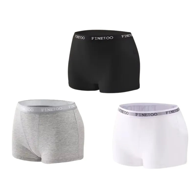 Kit 3 Calcinhas Box Boyshort – Algodão Sem Costura, Conforto e Estilo Cute Byte