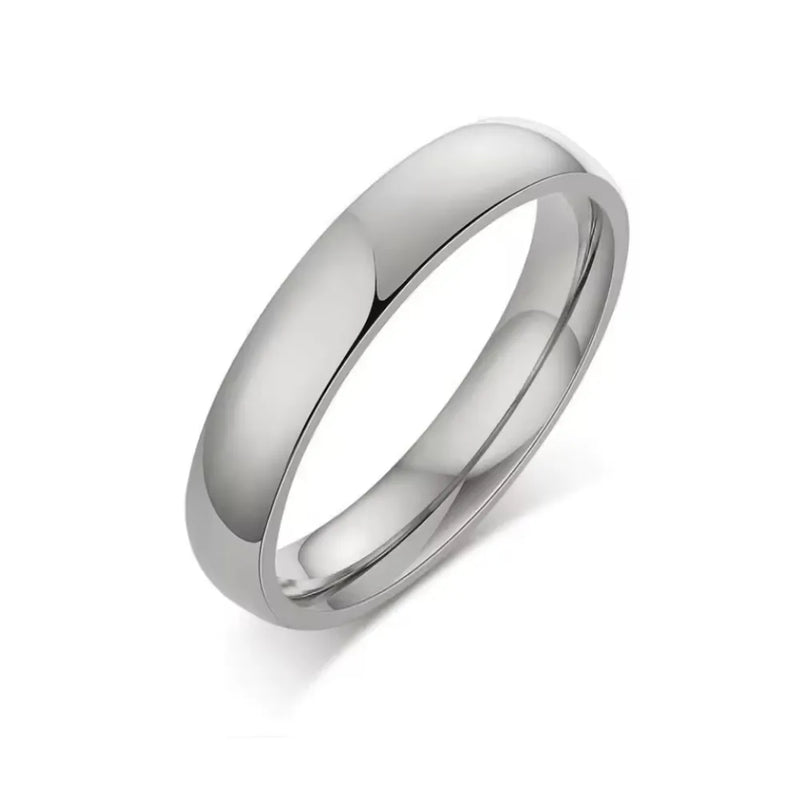 Aliança em Aço Inoxidável Banhada a Ouro 18K - LETDIFFERY