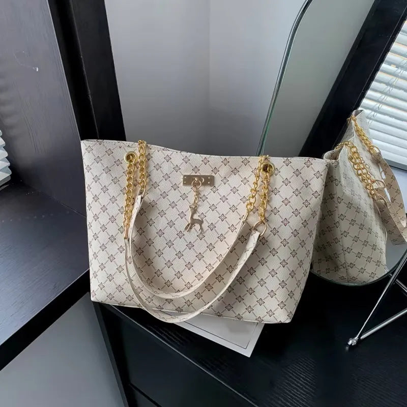 Bolsa Feminina SoftLux™ – Couro Macio, Grande Capacidade, Estilo Versátil