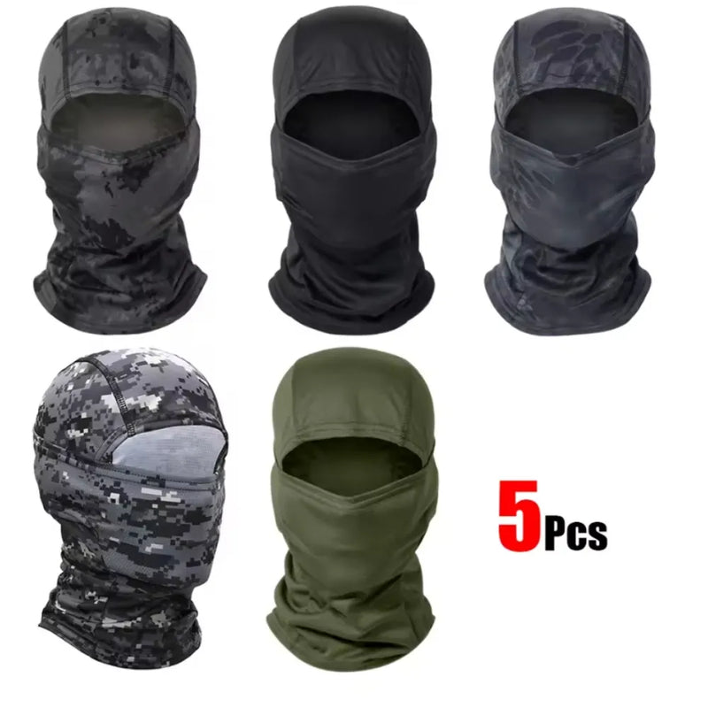 KIT BALACLAVA BTT - 5 PEÇAS - Proteção Total para Esportes e Atividades ao Ar Livre!