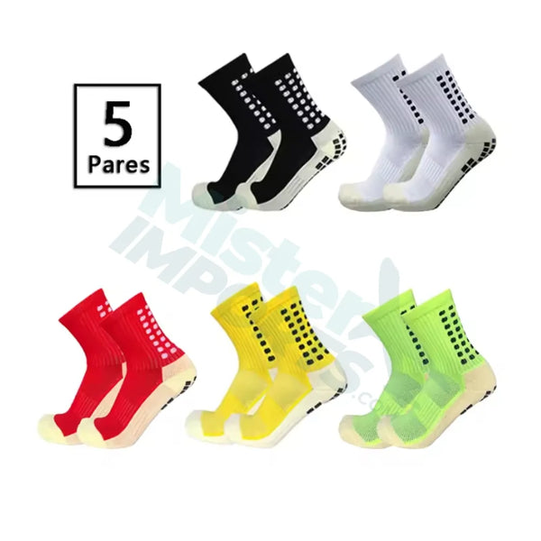 KIT 5 PARES MEIAS ESPORTIVAS MISTER IMPORTS CANO MÉDIO - Performance e Conforto Profissional!