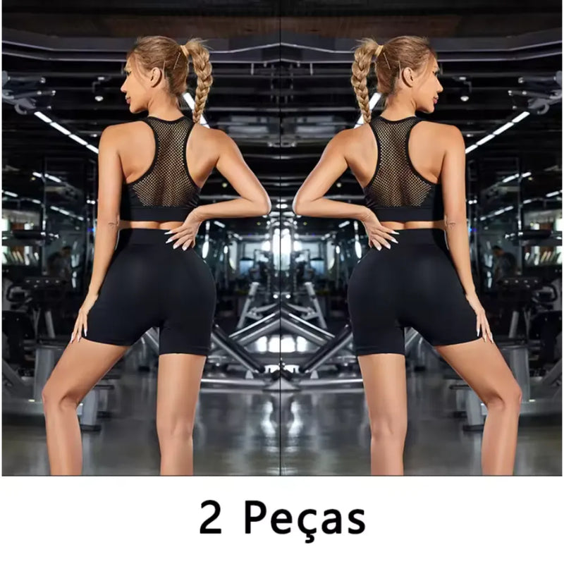 SHORT LEVANTA BUM BUM: Modelador de Poliamida que NÃO Fica Transparente! COMPRE 1 SHORT, LEVE 2!